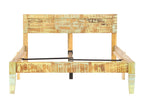 Bed frame without mattress, solid reclaimed wood, 120x200cm, VYZA73854