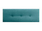 Domopure Tête de Lit Velours Côtelé Uni avec Boutons 160x50 Lits 150/160 - Turquoise YWZL13262