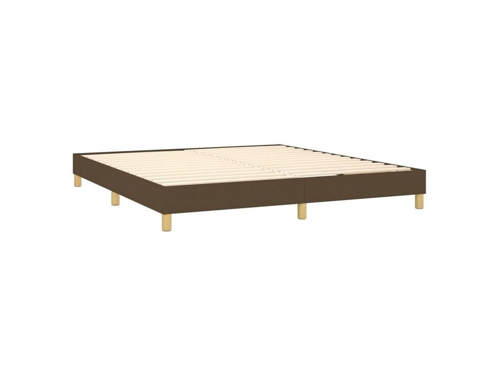 Chicyla bed base with dark brown mattress 160x200 HECQ54178