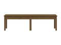 Banc de jardin à 2 places marron miel 159.5x44x45cm bois de pin ETBV88810