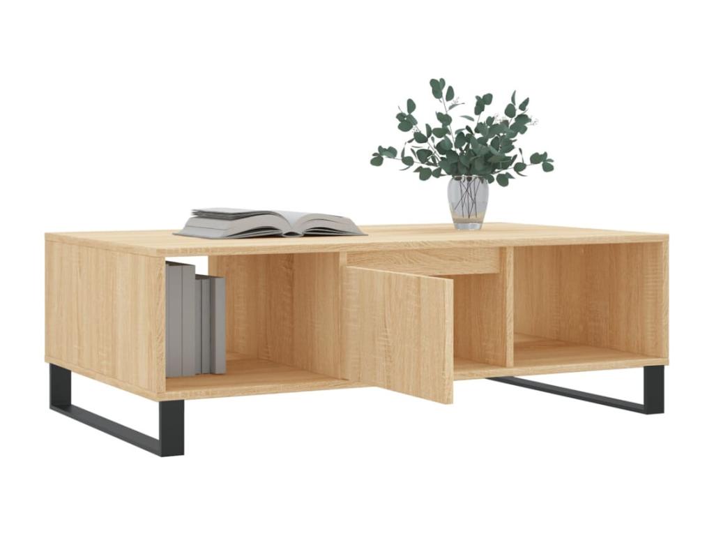 Decohaute oak coffee table 104x60x35 engineered wood SEHH61260