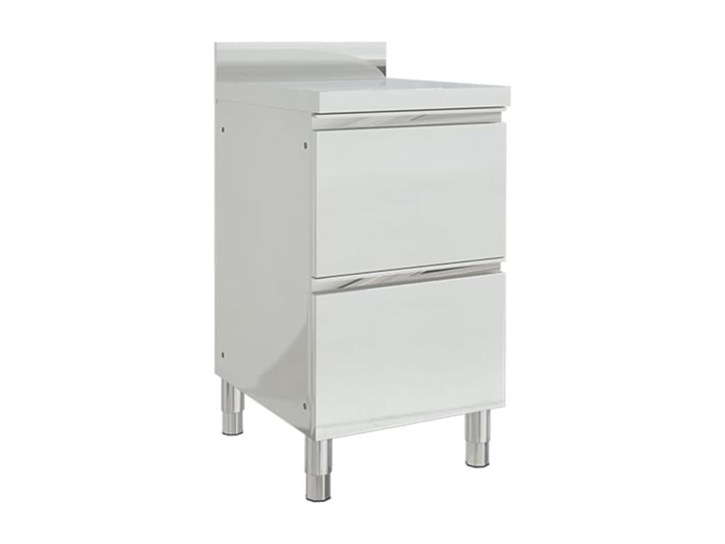 Lot de 2 armoires argenté 50x60x95 cm 02 0000005 SPRJ94274