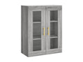 Buffet haut Decohaute gris 69.5x34x180 cm Bois d'ingénierie GWKK79294
