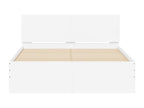 Bed frame with white headboard 120x200 cm HDXR01921