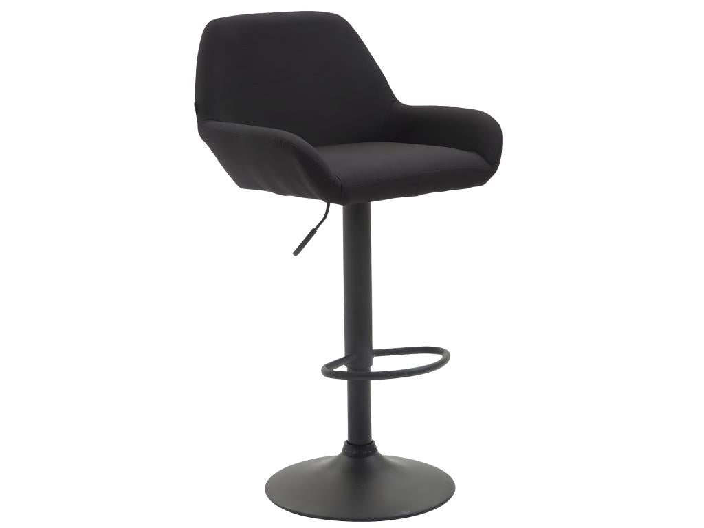 Bar stools - Fabric / Metal - Black - Domopure XVDM46679