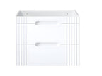 Meuble sous lavabo de salle de bain - Blanc alpin - L120-H62-P45.8 - Domopure NTZK24983