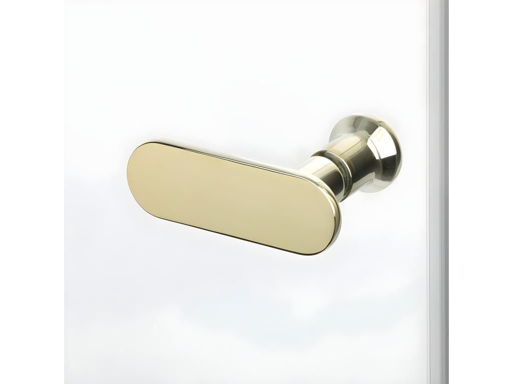 Porte de douche pliante gauche 70 cm doré Domopure GOLD LCLQ29435