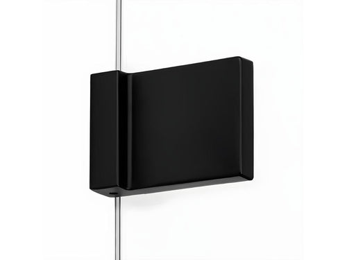 Decohaute BLACK 120x90cm left-hand pivoting black shower enclosure with front access WNIF62893