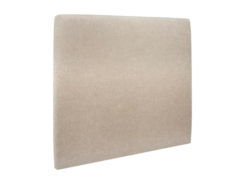Tete de lit Tapissée Tissu Beige brun L 180 cm - Ep 10 cm rembourré QSLD06415