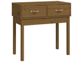 Console table, honey brown, 76.5x40x75 cm, solid pine wood, ALTC76127