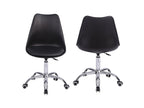 Domopure VIXT56293 Black Height-Adjustable Office Chair