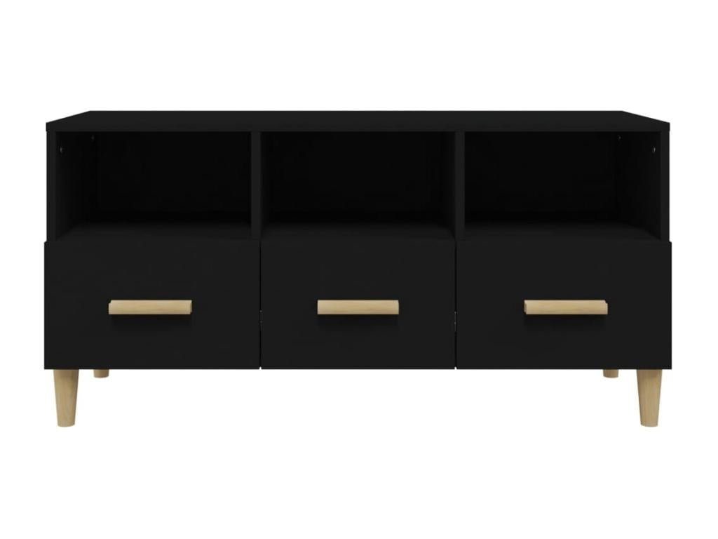 Meuble TV Blanc 102x36x50 cm Bois d'ingénierie OXJX86675