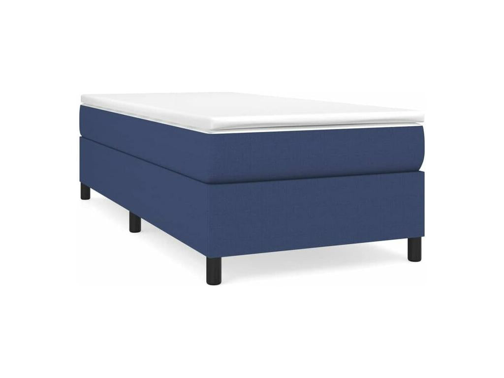 Decohaute bed base with blue mattress 90x200 fabric FJZF35545