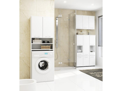 white bathroom cabinet 60x22x60 cm 2 doors SGNX48049