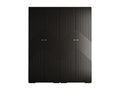 Armoire à portes battantes Domopure Ryfel 2 236.7/200/47 4 portes Noir FBFJ95887