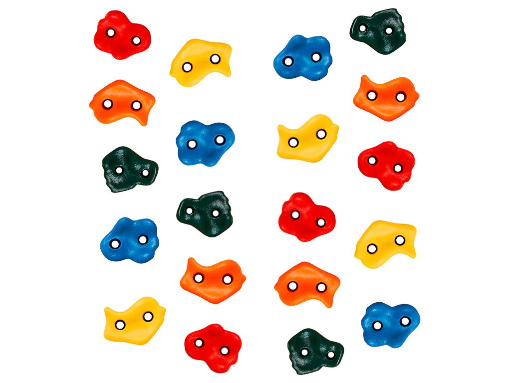 20 Pierres à grimper d'escalade pour structures de jeux - Fixations non inclues SNIK72041