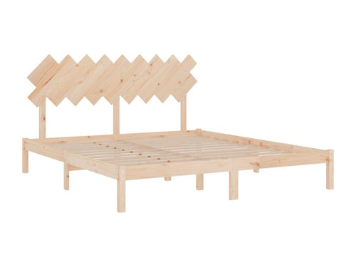 Bed frame without mattress 180x200 cm solid wood APZW00998