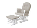White wooden reclining armchair with adjustable function, 57x44x91 cm, 04 0006270 AMWG42027