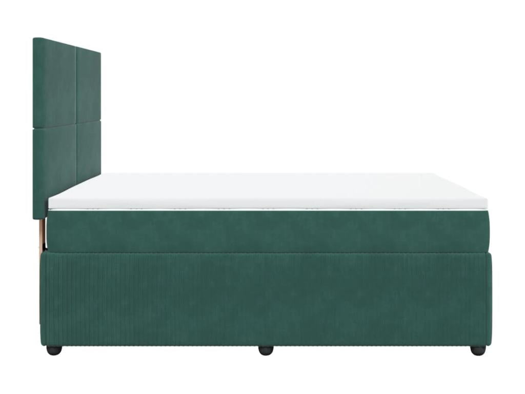 Domopure bed base and mattress, Dark Green 160x200cm Velvet RJXM41600