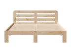 Bed frame without mattress 160x200 cm solid pine wood GBAJ14818