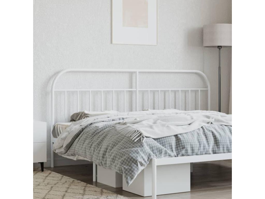 White metal headboard 193 cm FVQW63525