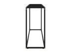 Table console Noir 120x35x75 cm Verre trempé HSNF71154