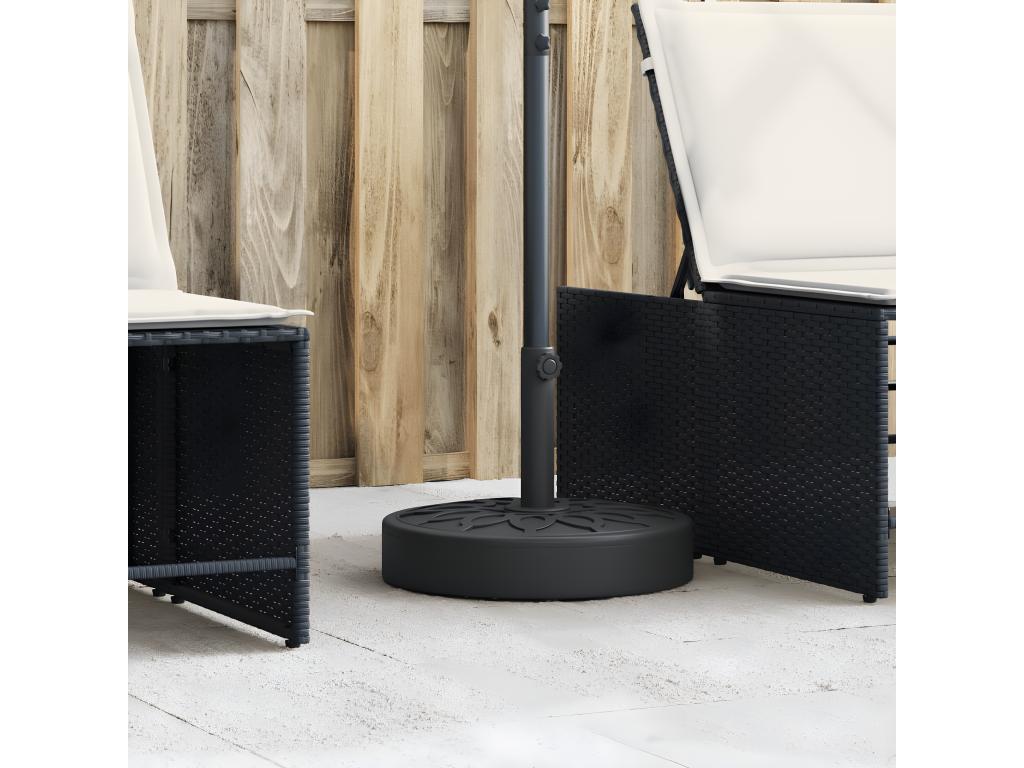 Domopure Premium - Parasol base for 38/48 mm poles, 25 kg, round, RRAH05106