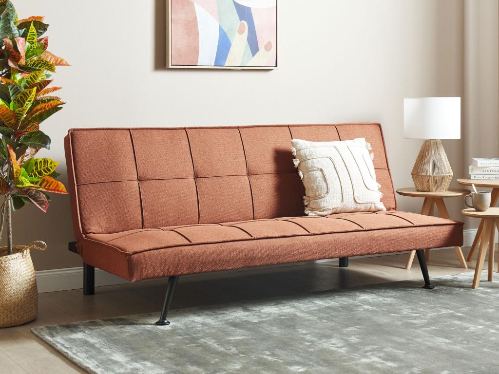 Decohaute 3-Seater Sofa Bed in Golden Brown Fabric GHBW52038