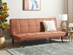 Decohaute 3-Seater Sofa Bed in Golden Brown Fabric GHBW52038