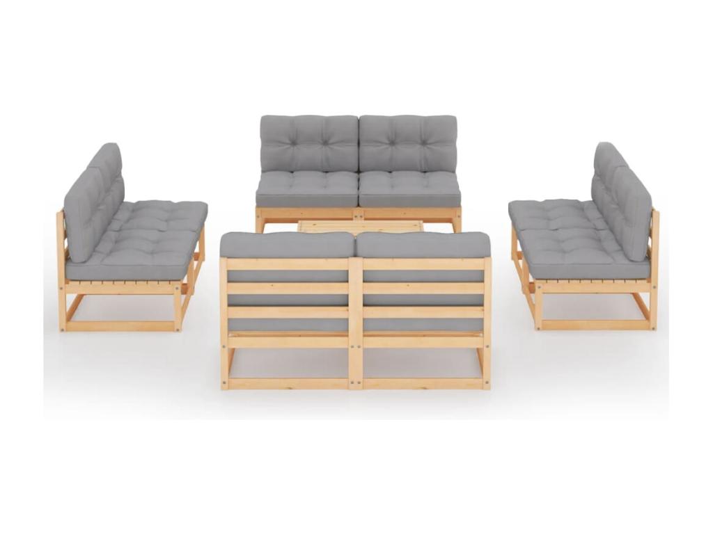 Brown wooden garden furniture set, 70x70x67 cm, 02 0017919 IMRJ30833