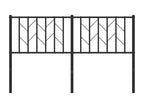 Tête de lit métal noir 140 cm DTNL69746