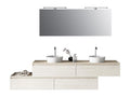 Ensemble de salle de bain double vasque 9 pièces Domopure ZRBE25733