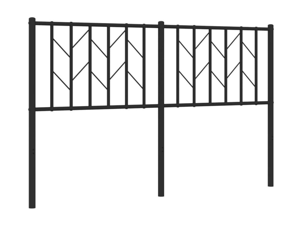 Tête de lit métal noir 140 cm DTNL69746