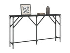 Black console table 140x23x75 engineered wood GLOA54646