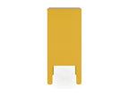Domopure - Small wooden storage unit H89cm Colour - Mustard yellow YOCH36797