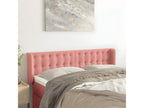Headboard with wings, Pink, 147x16x78/88 cm, Velvet, XFQX57759