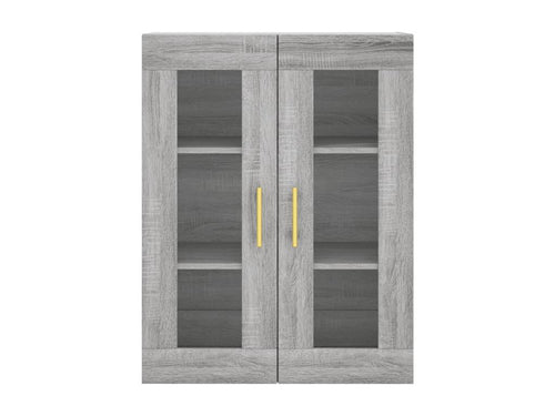 Decohaute tall sideboard, grey, 69.5x34x180 cm, engineered wood, GWKK79294
