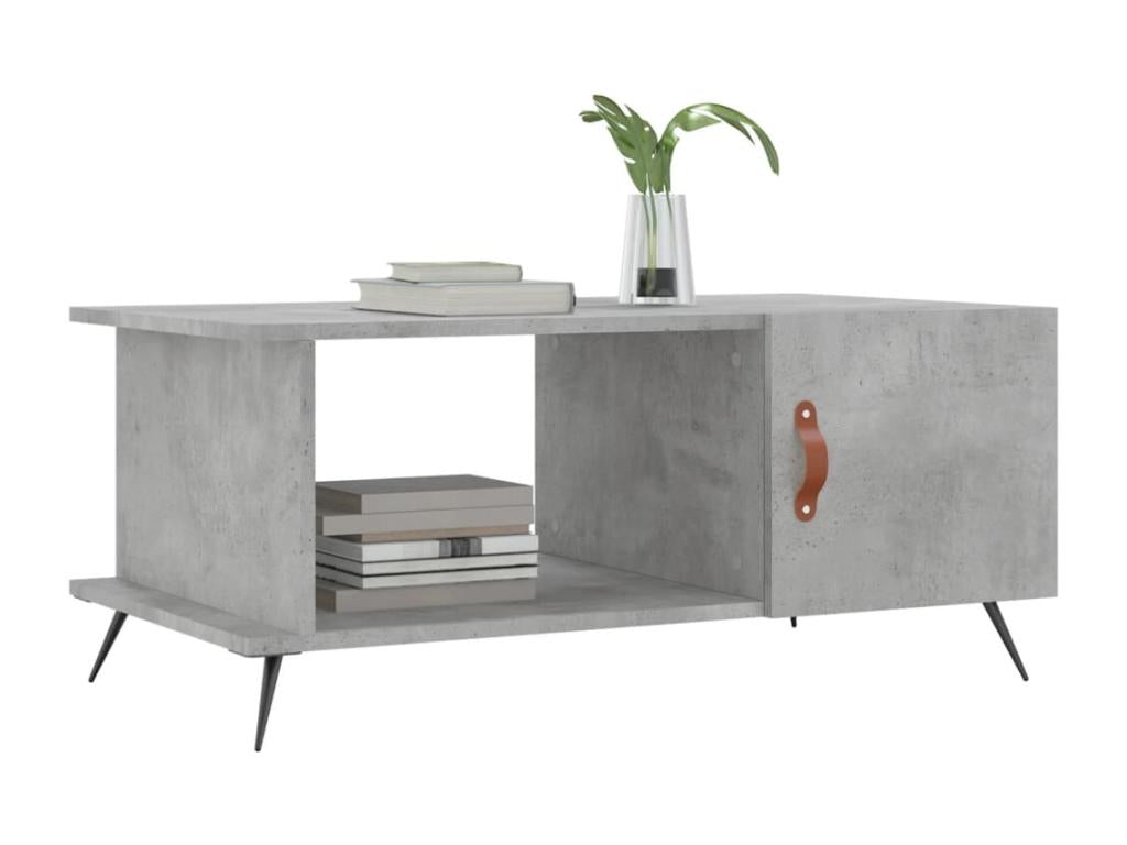 Concrete grey coffee table 90x50x40 cm engineered wood NJHS93850