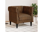 Domopure brown fabric armchair SFXQ35472