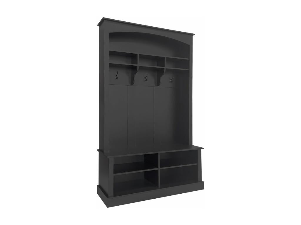 Black hallway shoe rack, 120cm diameter x 190cm high, OLUY76755