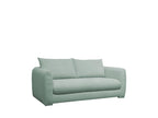 Domopure - 2.5-seater convertible sofa in corduroy - Aqua Green RIMQ05552