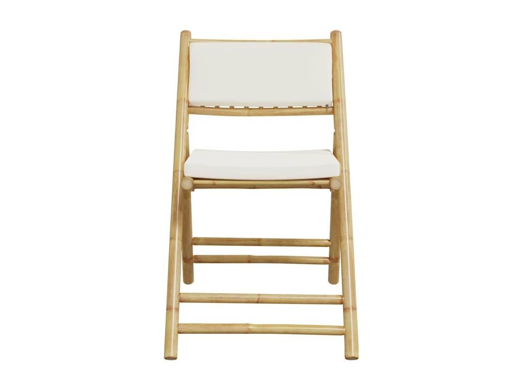 Chicyla 3-piece folding set with cream-white cushions Chicyla APHV86241