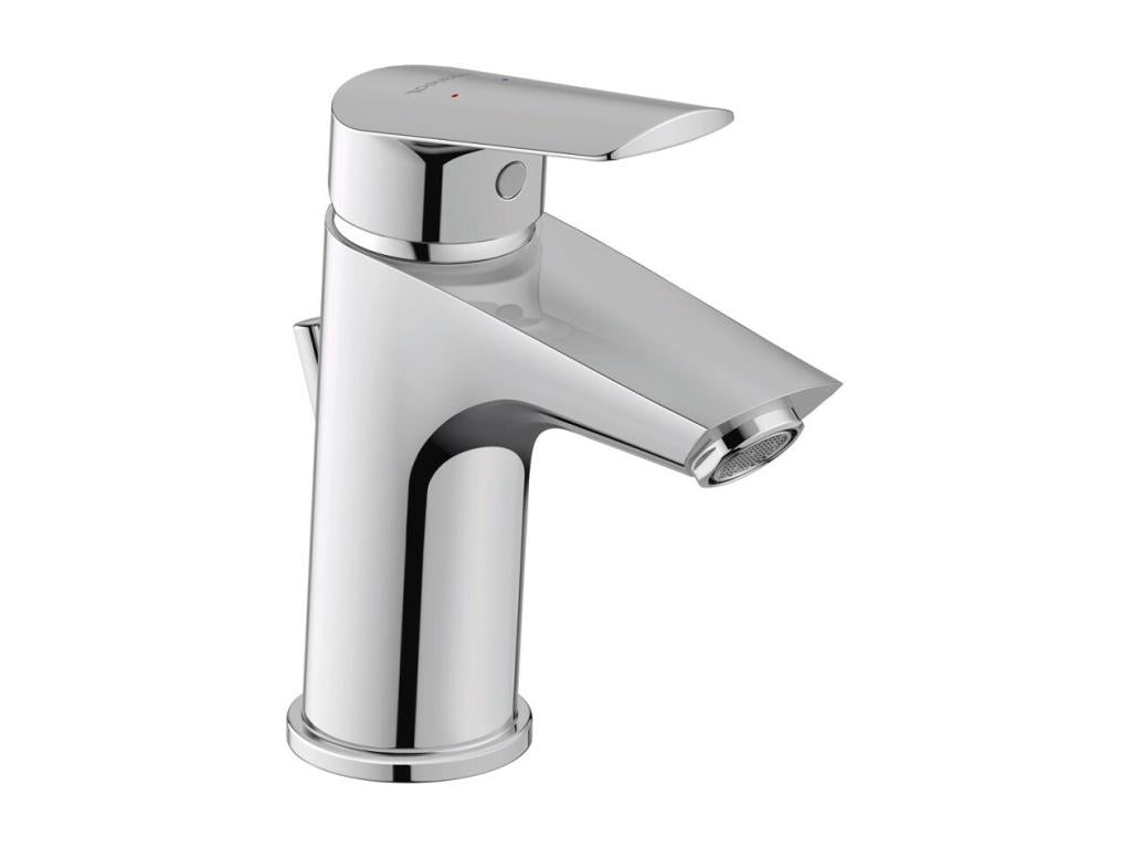 Domopure No.1 MinusFlow chrome basin mixer tap, size S, QOEV79004