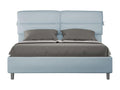 Chicyla NJOP81730 Upholstered Storage Bed 160x200cm Light Blue Microfiber
