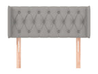 Tête de lit avec oreilles Gris clair 103x16x78/88 cm Tissu YMBW13177