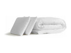 Ready-to-sleep pack: Domopure 180x200 pocket spring memory foam mattress, Domopure white bed base, 2 pillows, duvet BPHM64744
