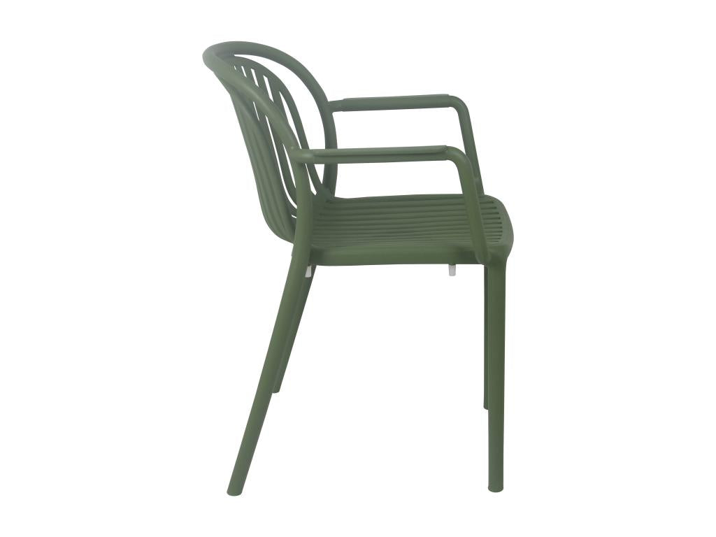 Fauteuil de terrasse vert olive JBNX85582