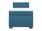 Chicyla bed base with mattress, dark blue, 90x190 cm, YWMF21946