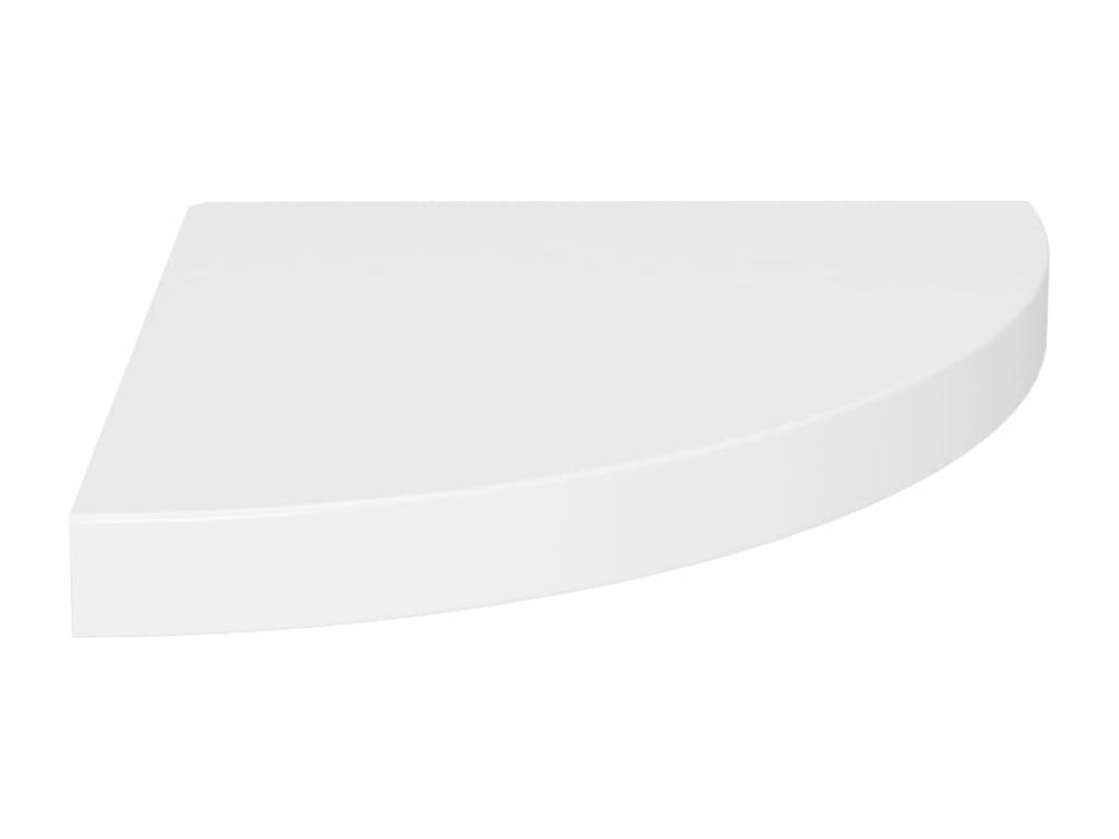 Floating corner shelves, 4 pcs, white, 35x35x3.8 cm, MDF, UPIU88754