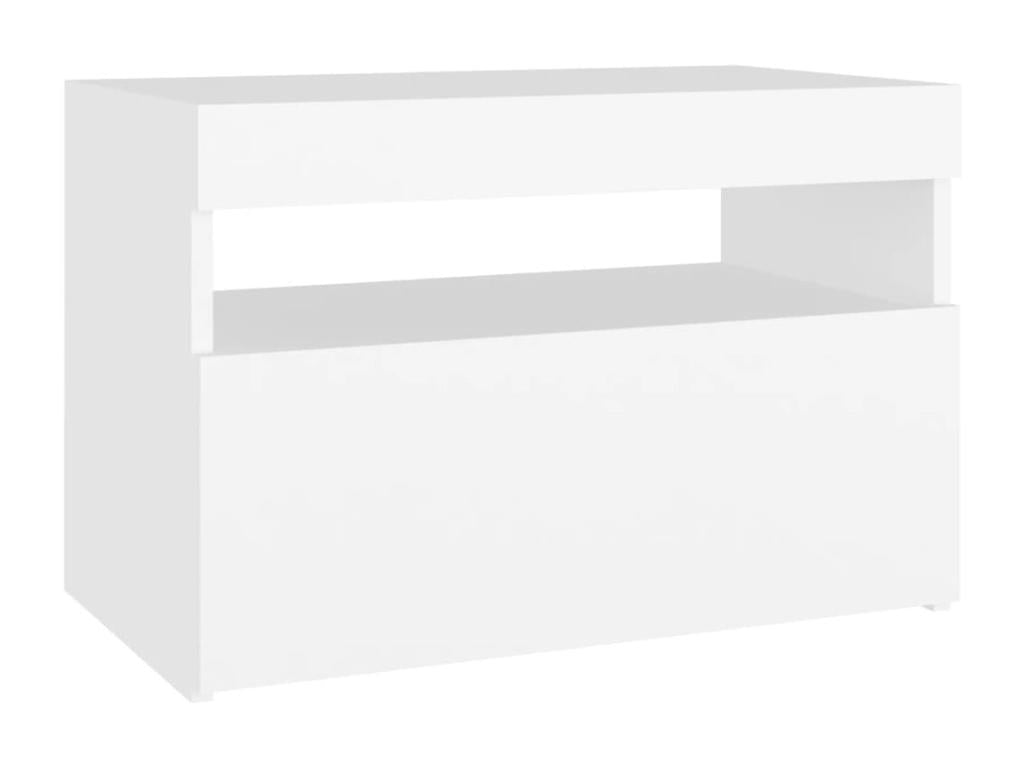 Meuble TV avec Domopureères LED blanc 60x35x40 cm KQPT22700